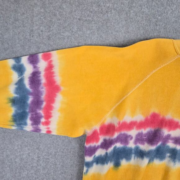 ISMBS Sweatshirt Size Medium Yellow Tie Dye I Stole My Boyfriend's Shirt Tultex - Picture 10 of 16